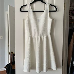 Off white colored floral printed dress